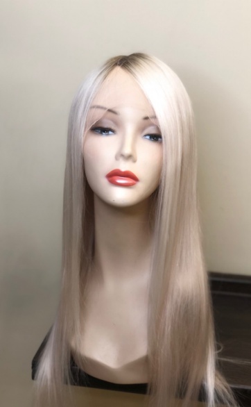 Система замещения волос, цвет: платиновый блонд, 50 см